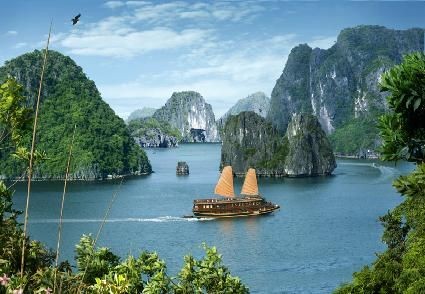 La belleza de la bahía de Ha Long, en yate - ảnh 1