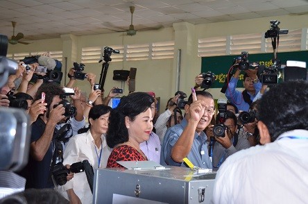 Cambodia vive jornada de elecciones parlamentarias - ảnh 1
