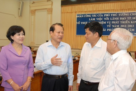 Vicepremier vietnamita revisa desarrollo socioeconómico de Ciudad Ho Chi Minh - ảnh 1