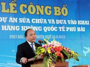 Inauguran el aeropuerto internacional Phu Bai en Hue - ảnh 1