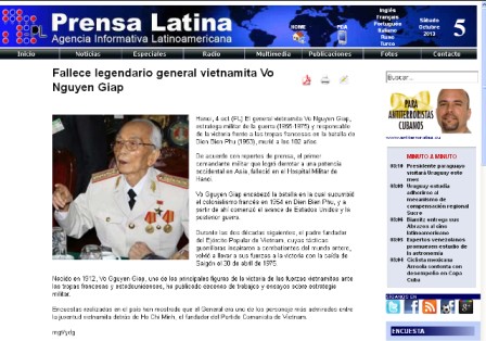 Homenaje al fallecido general vietnamita en América Latina - ảnh 2