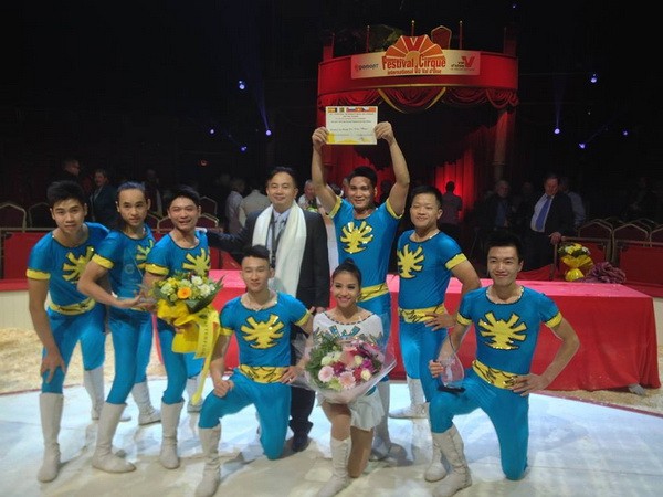 Vietnam logra medalla áurea en XIV Festival Internacional de Circo - ảnh 1
