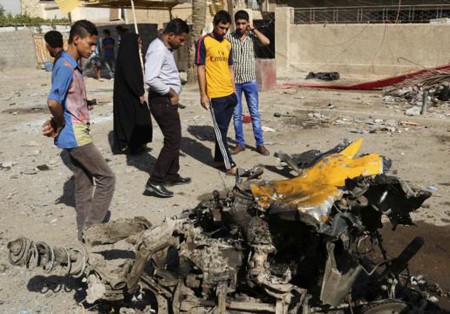 10 ataques con bombas en Bagdad dejaron un saldo de 37 muertos - ảnh 1