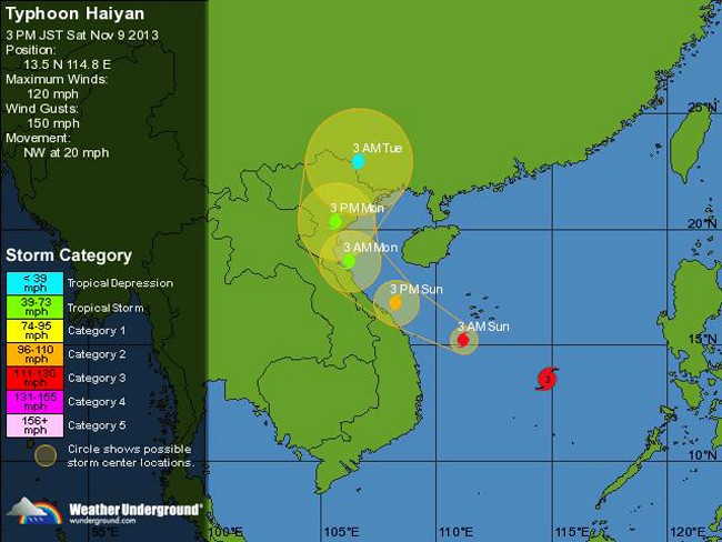 Centro de Vietnam lucha contra el supertifón Haiyan - ảnh 1