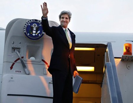 Inicia secretario norteamericano de Estado décima gira por Oriente Medio - ảnh 1