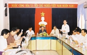 Ministro vietnamita recorre provincia central - ảnh 1