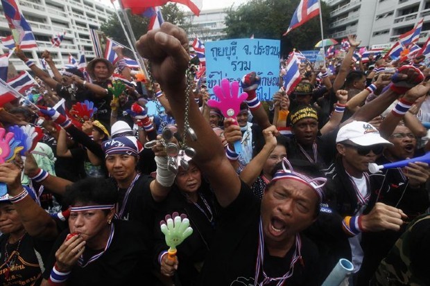 Manifestantes siguen llamando al boicot de las elecciones generales en Tailandia - ảnh 1