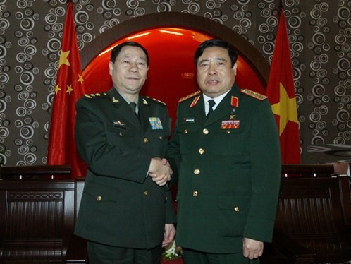 Vietnam y China intensifican intercambio militar - ảnh 1