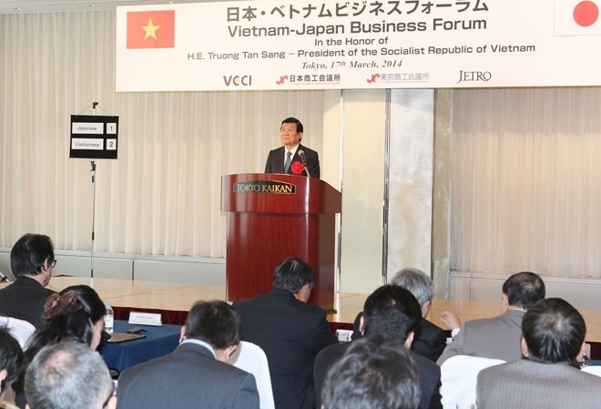 Presidente vietnamita aboga por mayor cooperación empresarial con Japón - ảnh 1