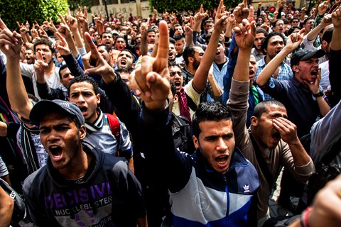 Estalla en Egipto oleada de manifestaciones estudiantiles - ảnh 1