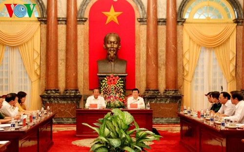 El presidente vietnamita se reúne con la Corte Popular Suprema - ảnh 1