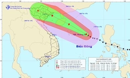 Provincias norteñas vietnamitas refuerzan medidas preventivas por la tormenta Rammasun - ảnh 1