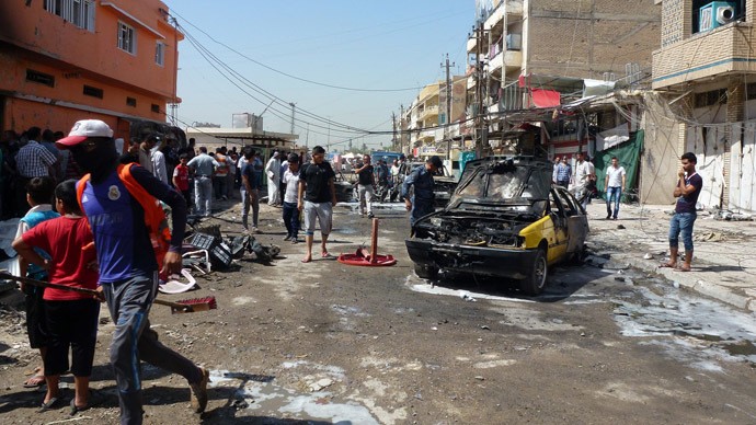 Al menos 10 muertos en un atentado con coche bomba en Bagdad - ảnh 1
