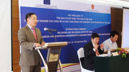 Intercambian Vietnam y Unión Europea experiencias sobre libertad de religión - ảnh 1