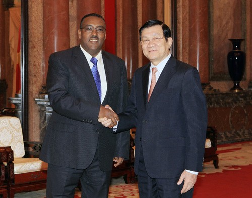 Recibe presidente vietnamita a vice primer ministro de Etiopia - ảnh 1