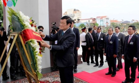 Inicia visita presidente vietnamita al Reino de Camboya  - ảnh 2