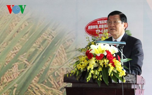 Destaca presidente de Vietnam importancia de agricultura  - ảnh 1