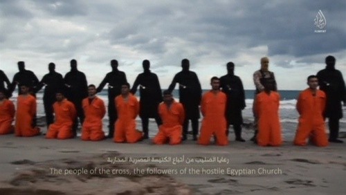 Difunde Estado Islámico video de ejecución de 21 cristianos egipcios  - ảnh 1