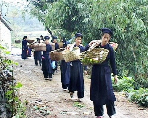 Costumbre de pedir ofrendas de boda de étnicos vietnamitas - ảnh 2