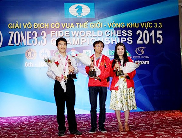 Vietnam gana tres boletos para el Campeonato Mundial de Ajedrez de 2015 - ảnh 1