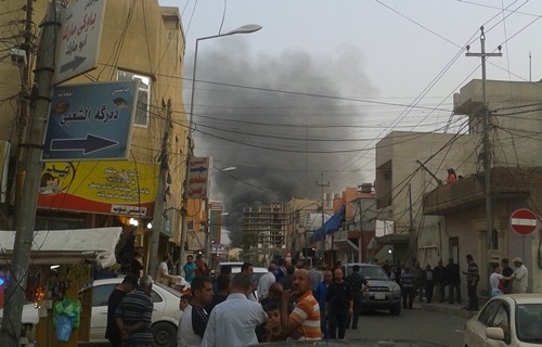 Ataque con bomba contra embajada de Estados Unidos en Iraq - ảnh 1