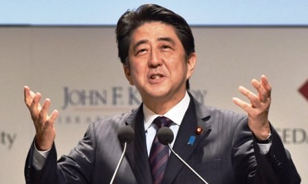 Premier japonés pronuncia su discurso histórico en el Congreso estadounidense - ảnh 1