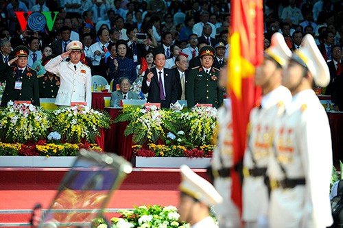 Desfile militar en día de la reunificación nacional - ảnh 14