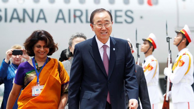 Refuerzan Vietnam y la ONU relaciones con visita oficial de Ban Ki-moon  - ảnh 1