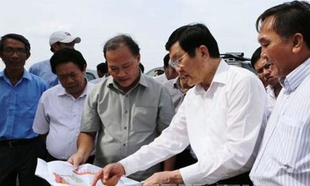 Presidente vietnamita en visita de trabajo en Khanh Hoa  - ảnh 1