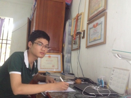 Vu Xuan Trung, joven de oro en matemática de Thái Binh - ảnh 1