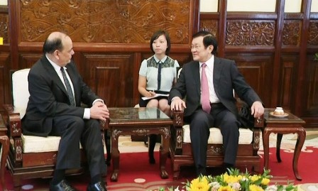 Presidente vietnamita da la bienvenida al nuevo embajador de Chile y de otros países - ảnh 1