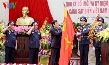 Presidente vietnamita alaba logros y aportes de la Policía Marítima de Vietnam  - ảnh 1