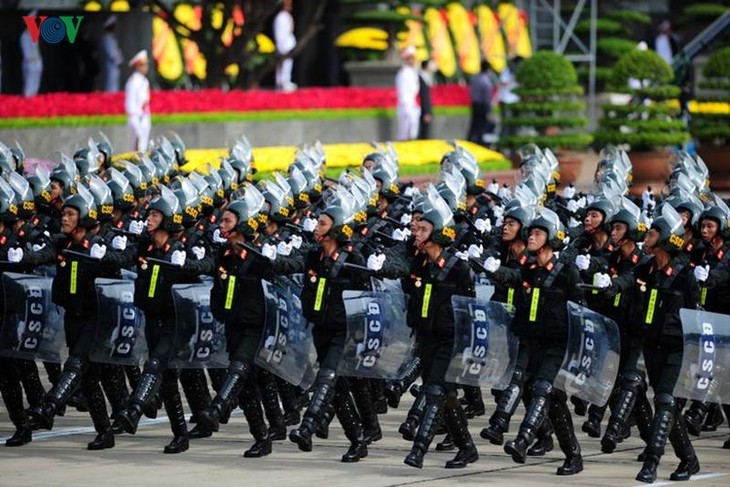 Parada militar en día patria en Hanoi - ảnh 12
