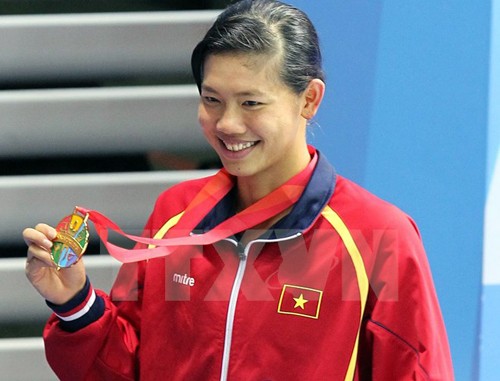 Nadadora vietnamita logra nuevo récord en los Juegos Militares Mundiales de 2015 - ảnh 1