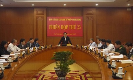 Presidente vietnamita preside vigésima tercera reunión del Comité Directivo para la Reforma Judicial - ảnh 1
