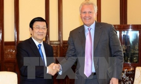 Presidente vietnamita recibe al máximo dirigente de General Electric - ảnh 1