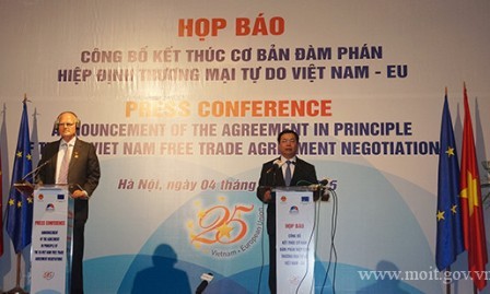 Unión Europea y Vietnam hacia la firma del Tratado de Libre Comercio - ảnh 1