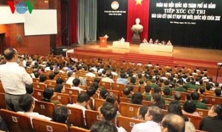 Electores de Da Nang prestan atención a temas relevantes del país - ảnh 1