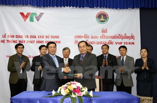 Asistencia vietnamita a Laos en mejoramiento de la teledifusión  - ảnh 1