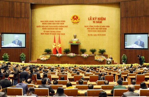Conmemoración oficial de los 70 años de las Primeras Elecciones Parlamentarias en Vietnam - ảnh 2