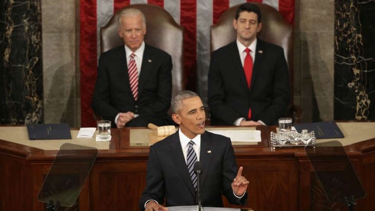 Obama defiende en discurso de Estado su legado y a los demócratas previamente a las elecciones - ảnh 1