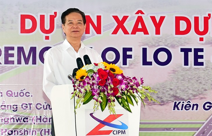 Inician construcción de la carretera que conecta ciudad de Can Tho con provincia de Kien Giang - ảnh 1