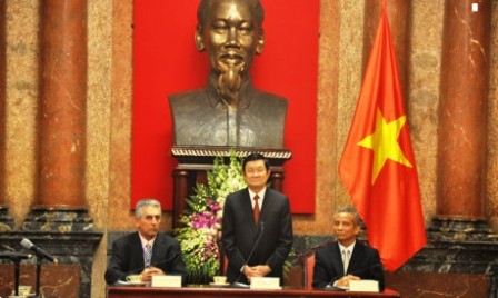 Presidente vietnamita recibe al secretario general de la Federación Sindical Mundial - ảnh 1