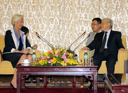 Pondera líder partidista vietnamita cooperación con Fondo Monetario Internacional - ảnh 1