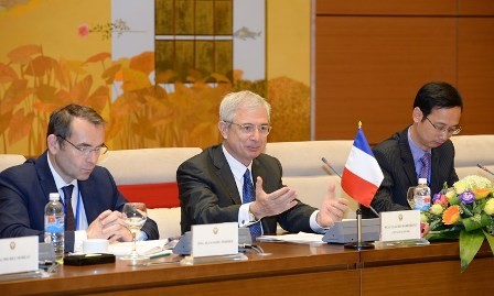 Finaliza exitosamente visita a Vietnam del presidente parlamento francés - ảnh 1