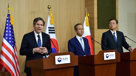 Corea del Sur, Estados Unidos y Japón envían advertencia a Corea del Norte  - ảnh 1