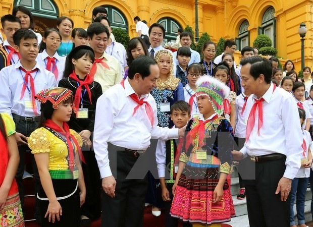 Presidente de Vietnam alaba esfuerzos de infantes con dificultades  - ảnh 1