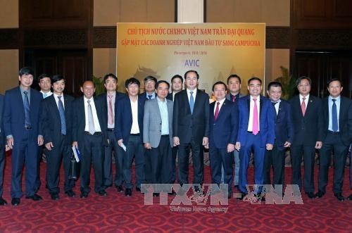 Presidente de Vietnam finaliza visita a Camboya  - ảnh 1