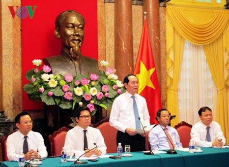 Presidente de Vietnam pide preparación del empresariado nacional para integración mundial - ảnh 1