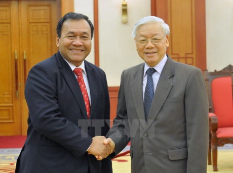 Destaca líder partidista vietnamita relaciones tradicionales con Camboya - ảnh 1
